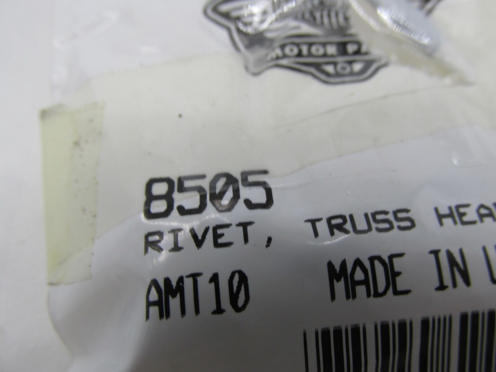 Lot of 8 Harley Davidson Genuine NOS Truss Head Rivets 8505