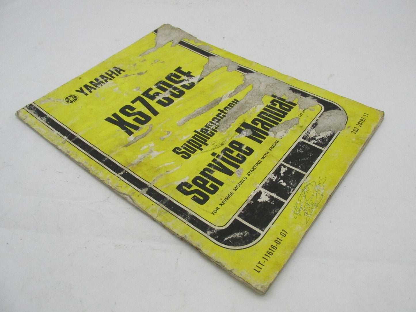 Yamaha Vintage XS750SE Supplementary Service Manual LIT-11616-01-07