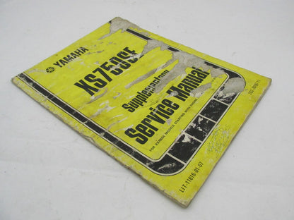 Yamaha Vintage XS750SE Supplementary Service Manual LIT-11616-01-07