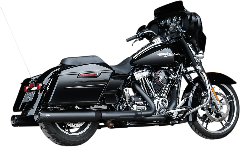 S & S Cycle GNX Slip-On Mufflers Black 550-0990