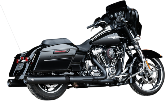 S & S Cycle GNX Slip-On Mufflers Black 550-0990