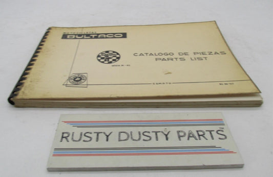 Bultaco Original Factory 1974 Sherpa T 91-92 Parts List Catalog Book 92.32-117