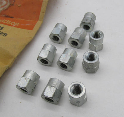 Lot of 10 Harley Davidson Genuine NOS Aermacchi Handlebar U-bolt Nuts 45637-72P