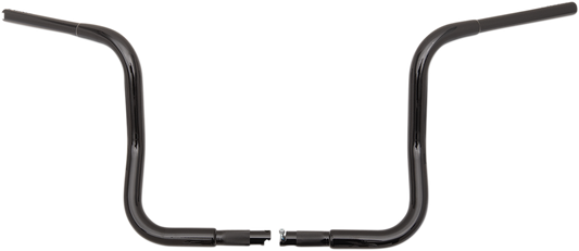 Fat Baggers, Inc. 1 1/4" EZ Install Round Top Handlebars 12" Black 903012-B