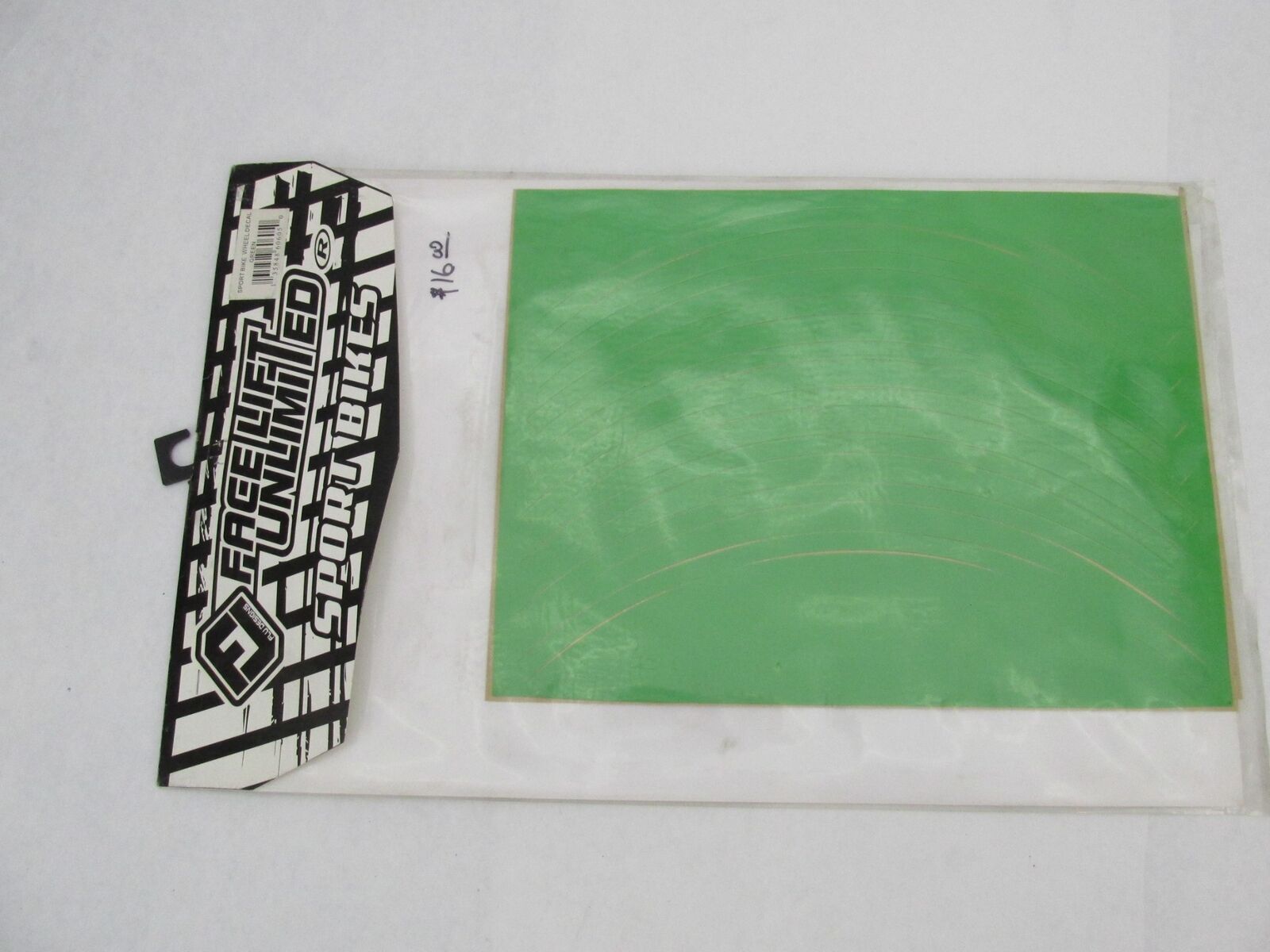 Face Lift Unlimited Sport Bike Green Decal Wheel 60605