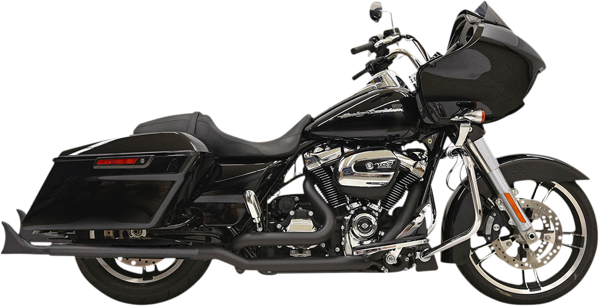 Bassani Fishtail Slip-On Mufflers Black 1F27EB-33