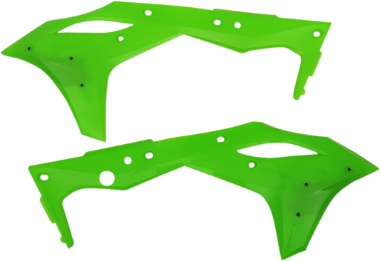 Cycra Powerflow Intake Radiator Shrouds Flo Green 1CYC-1868-72F