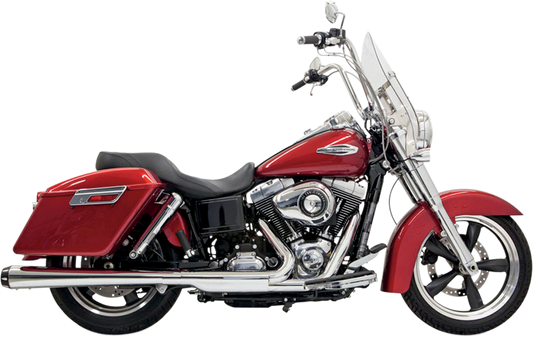 Bassani 4" Slip-On Mufflers Chrome w/ Megaphone 1D17R