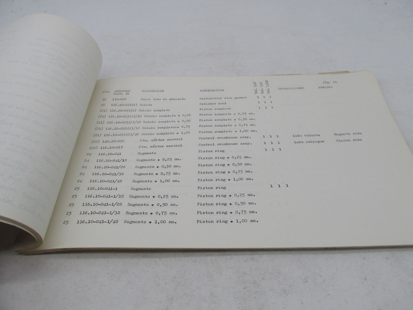 Bultaco Factory 1976 Matador Mk9 Motorcycle Catalog Parts List Book 140.32-117