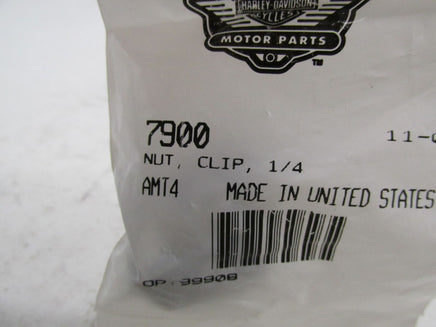 Lot of 2 Harley Davidson Genuine NOS 1/4 Clip Nuts 7900