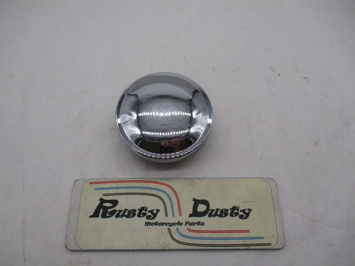 Harley Davidson Chrome Flat Smooth Top Gas Tank Cap