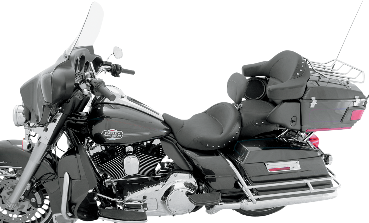 Mustang Studded Super Touring Seat with Driver Backrest 79579