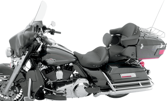 Mustang Studded Super Touring Seat with Driver Backrest 79579