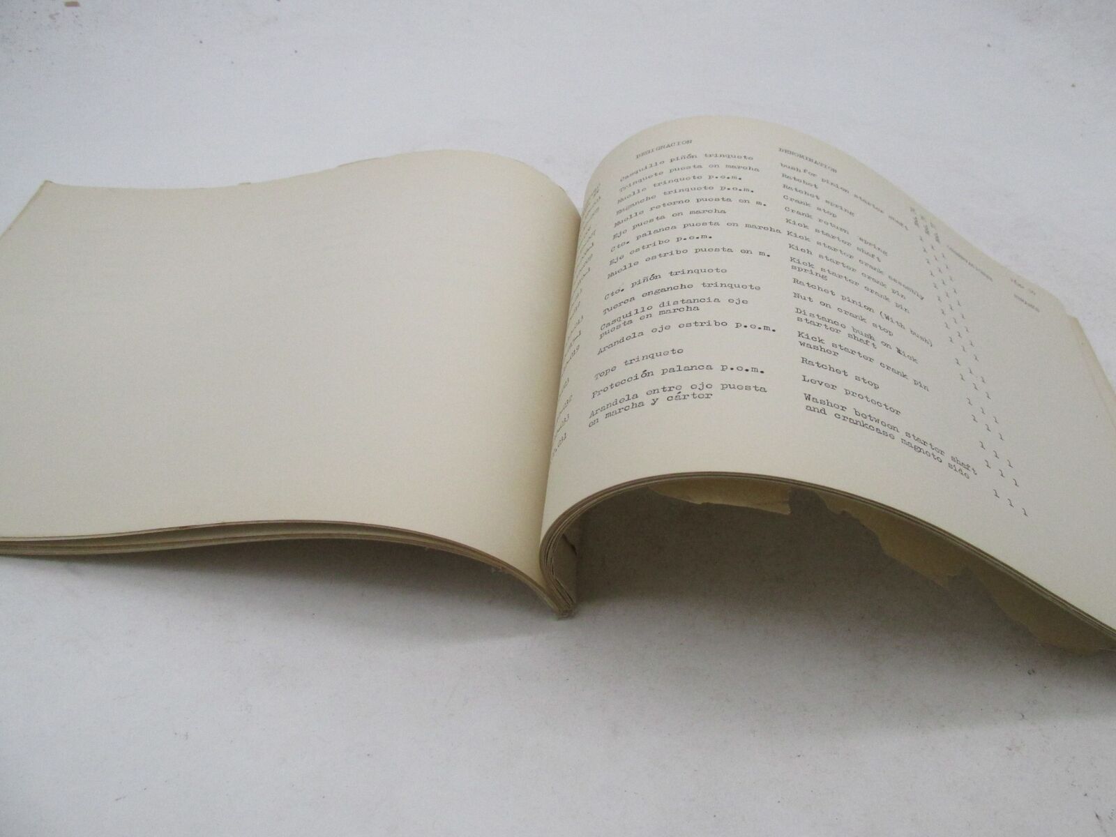 Bultaco Lobito Mk4 Provisional Motorcycle Catalog Parts List Book 74.32-P117
