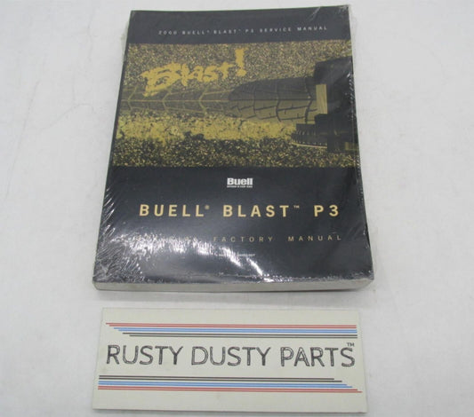 Buell NOS Sealed Official Factory 2000 Blast P3 Service Manual 99492-00Y