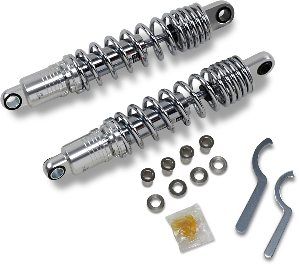 Drag Specialties Premium Ride-Height Adjustable Shocks 1310-1841 Chrome