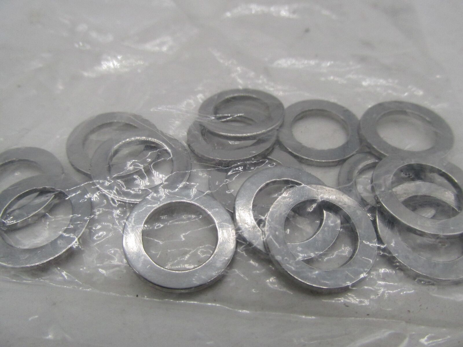 Lot of 15 Diamond Polished Stainless Steel Flat Washers WAN06P-25