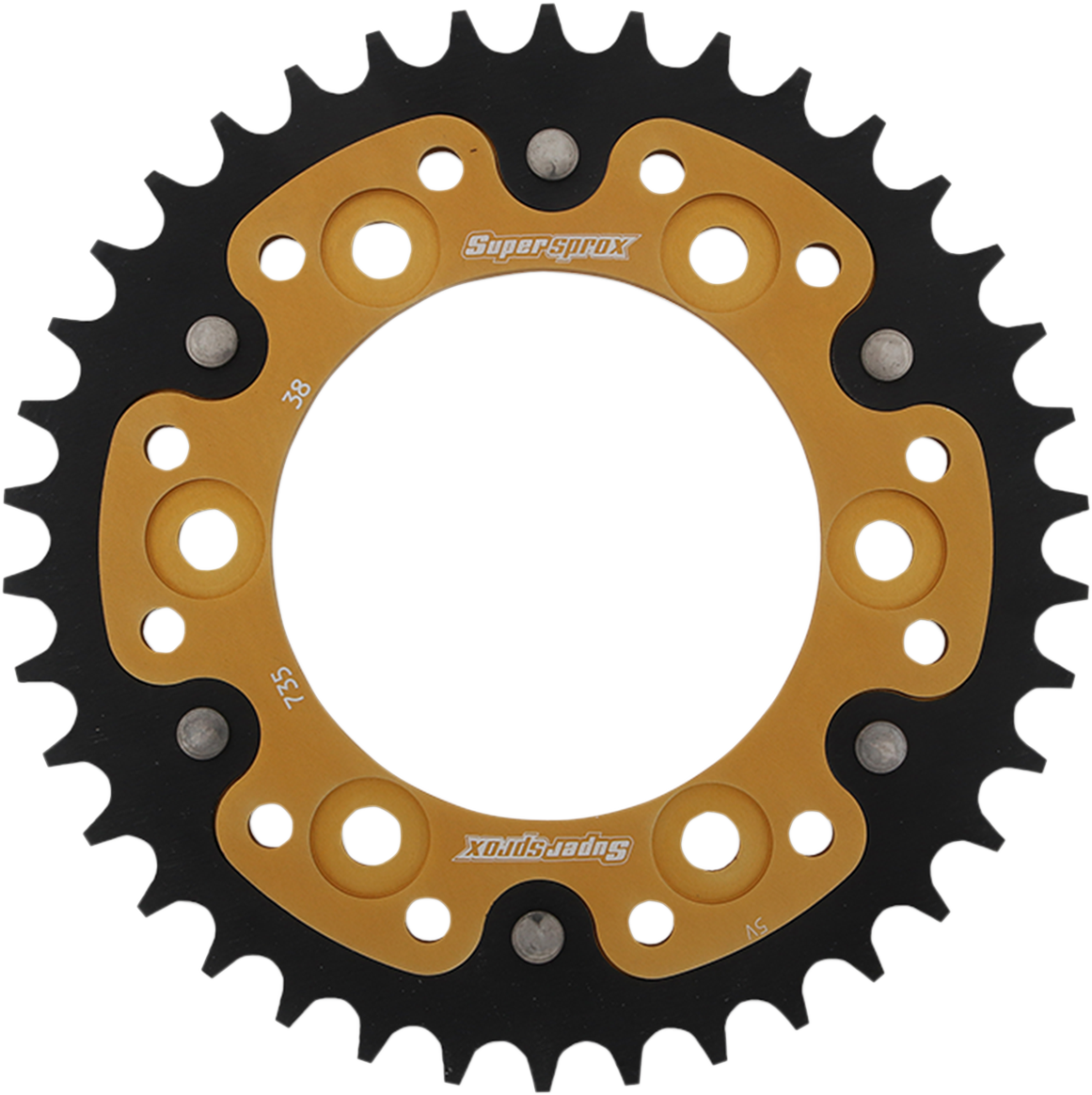 Supersprox Rear Stealth Sprocket 38T Gold RST-735-38-GLD