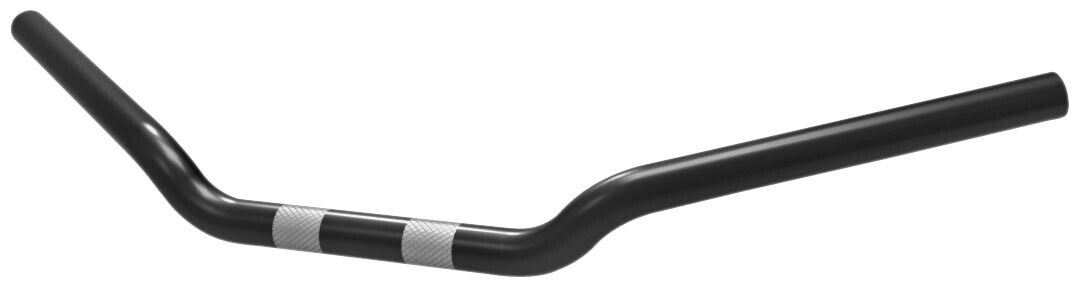 Khrome Werks 1in. Handlebar Low-Rise Drag Bar (Dimpled) - Black 300801
