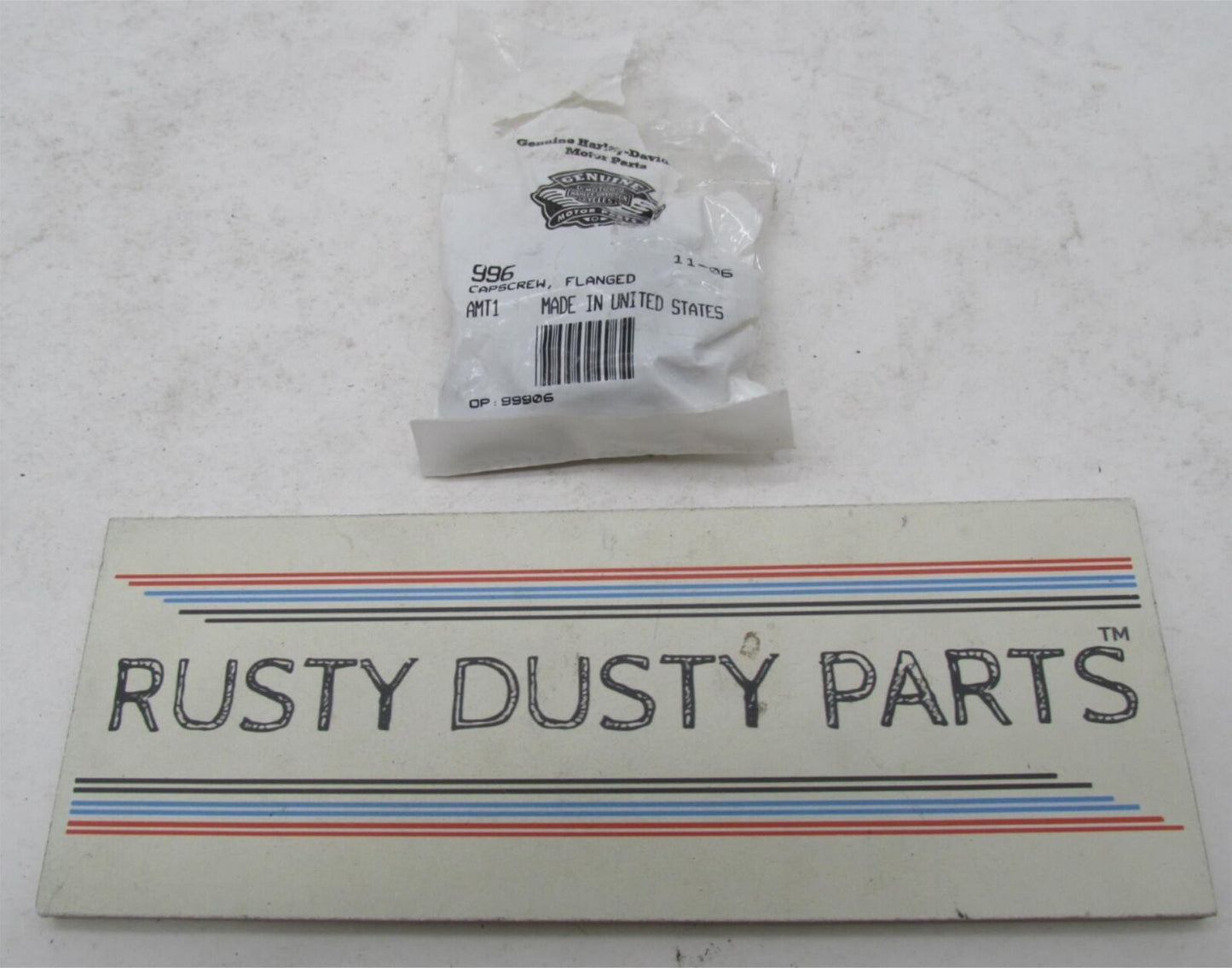 Lot of 2 Harley-Davidson Genuine NOS Flanged Cap Screws 996