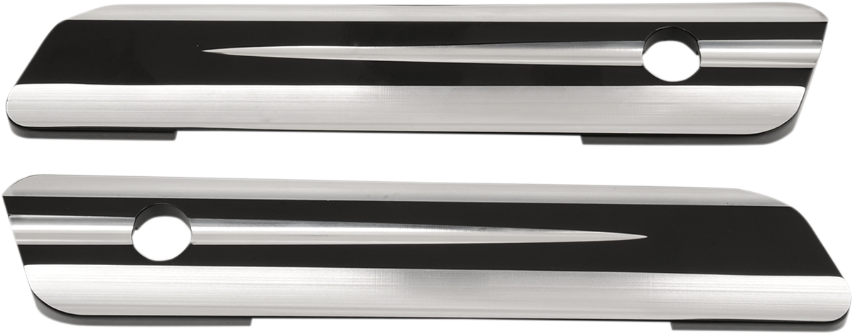 Drag Specialties Saddlebag Hinge Covers Black 3501-1088