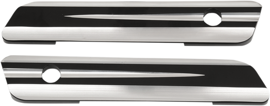 Drag Specialties Saddlebag Hinge Covers Black 3501-1088