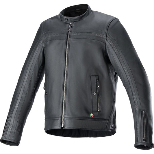 Alpinestars Dyno Leather Jackets Black/Black Lg 3103924-1100-L