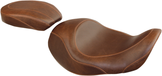 Mustang Wide Tripper Forward Solo Seat Brown 76708