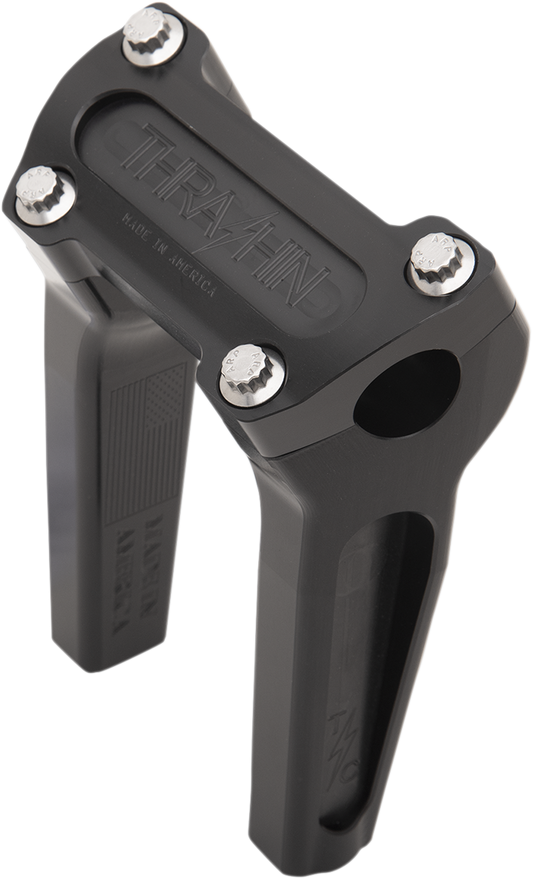 THRASHIN SUPPLY CO. Handlebar Risers 6" Rise Black TSC-6000-1