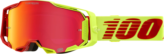 100% Armega Goggles Solaris - HiPER Red Mirror 50721-412-01