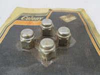 Lot of 4 Harley Davidson Colony NOS Chrome Plated Cap Nuts 3/16-18 8425-4