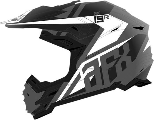 AFX FX-19R Racing Helmet Frost Gray Medium 0110-7074