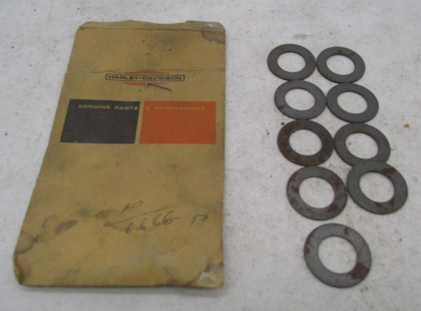 Lot of 9 Harley-Davidson Genuine NOS Aermacchi Spacers 1mm C H ML MLS MSR 6666-P