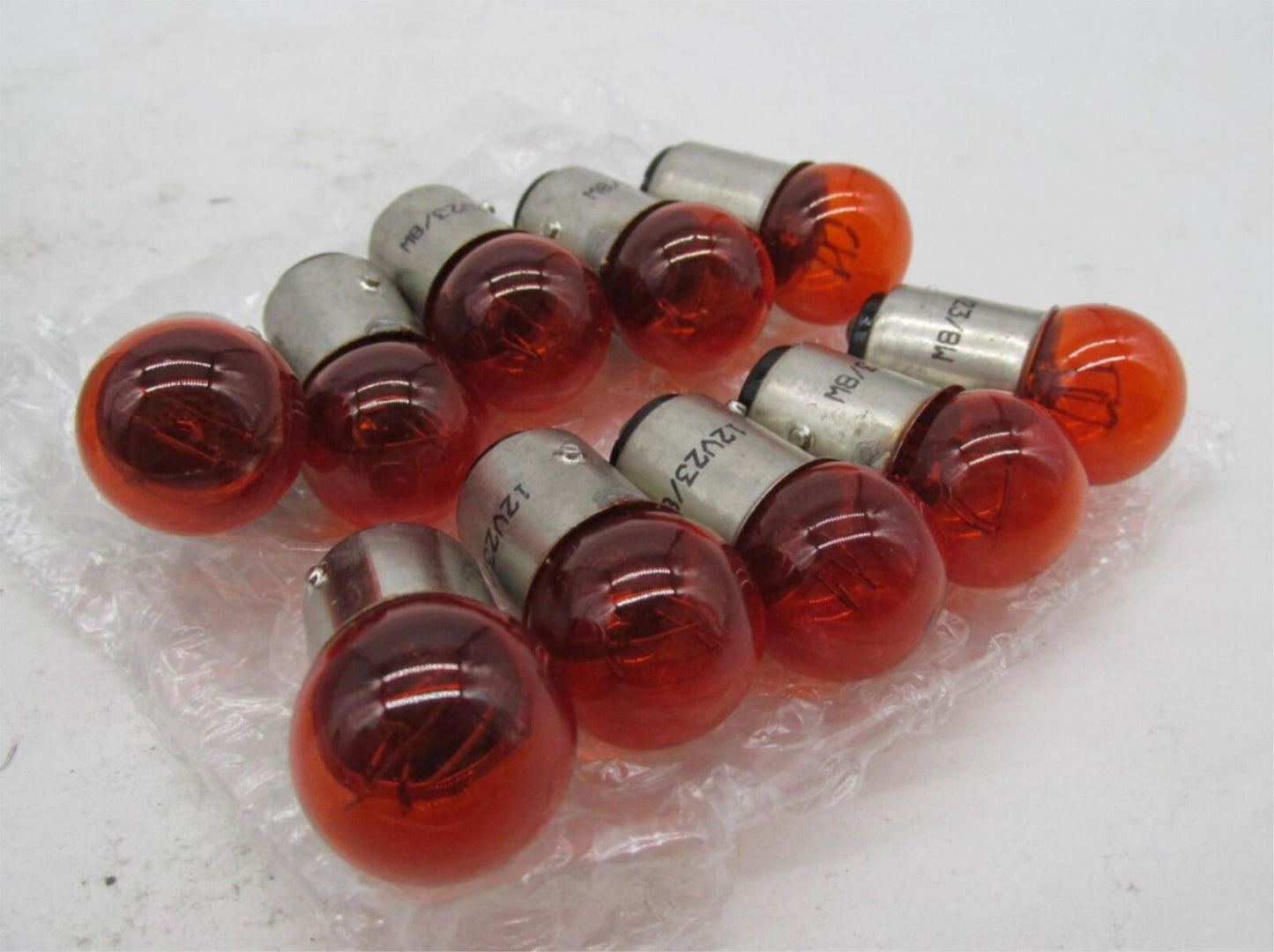 Lot of 10 BikeMaster G18.5 12V 23W Amber Marker Light Bulbs 268046