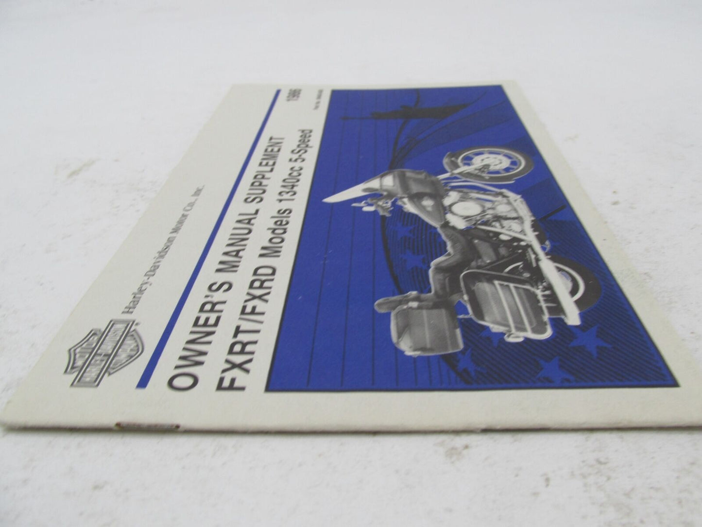 Harley Davidson 1986 FXRT/FXRD 1340cc Owner's Manual Supplement 99465-86S