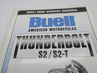 Buell Official Factory 1995-1996 Thunderbolt S2/S2T Service Manual 99489-96Y
