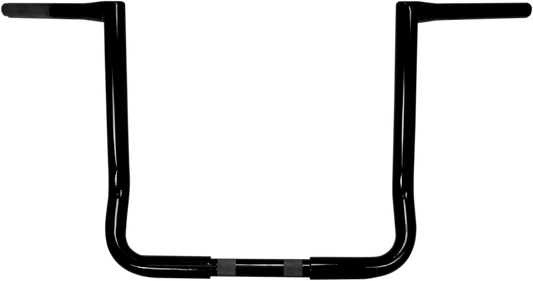LA Choppers 1 1/4in. Twin Peaks Touring Handlebar Black Powdercoat LA-7361-14B