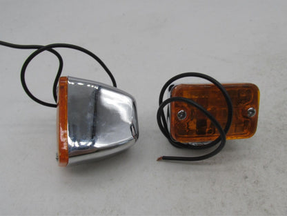 Lot of 2 Harley Davidson Mini Amber Baron Marker Turn Signal Lights