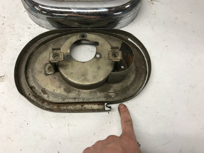 HARLEY SPORTSTER IRONHEAD 1966-69 AIR CLEANER Intake Backing plate & C