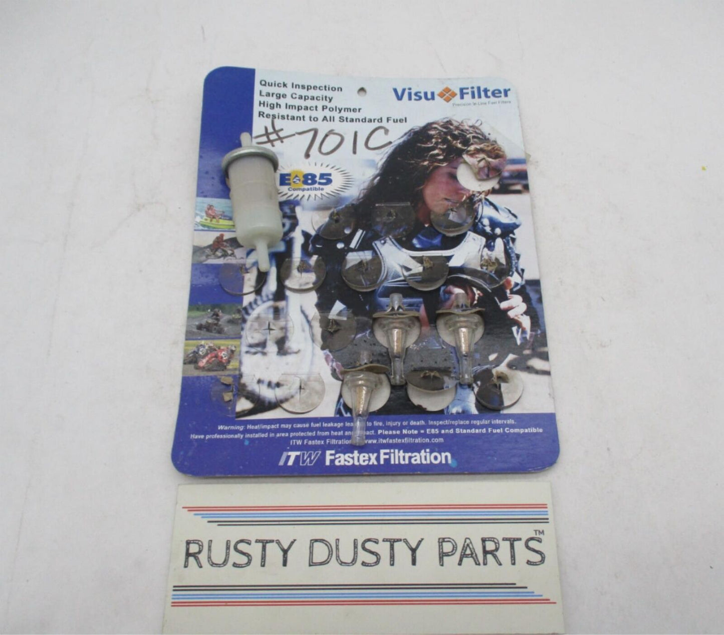 Lot of 3 New Visu Filter Clear Fuel Filter 701C