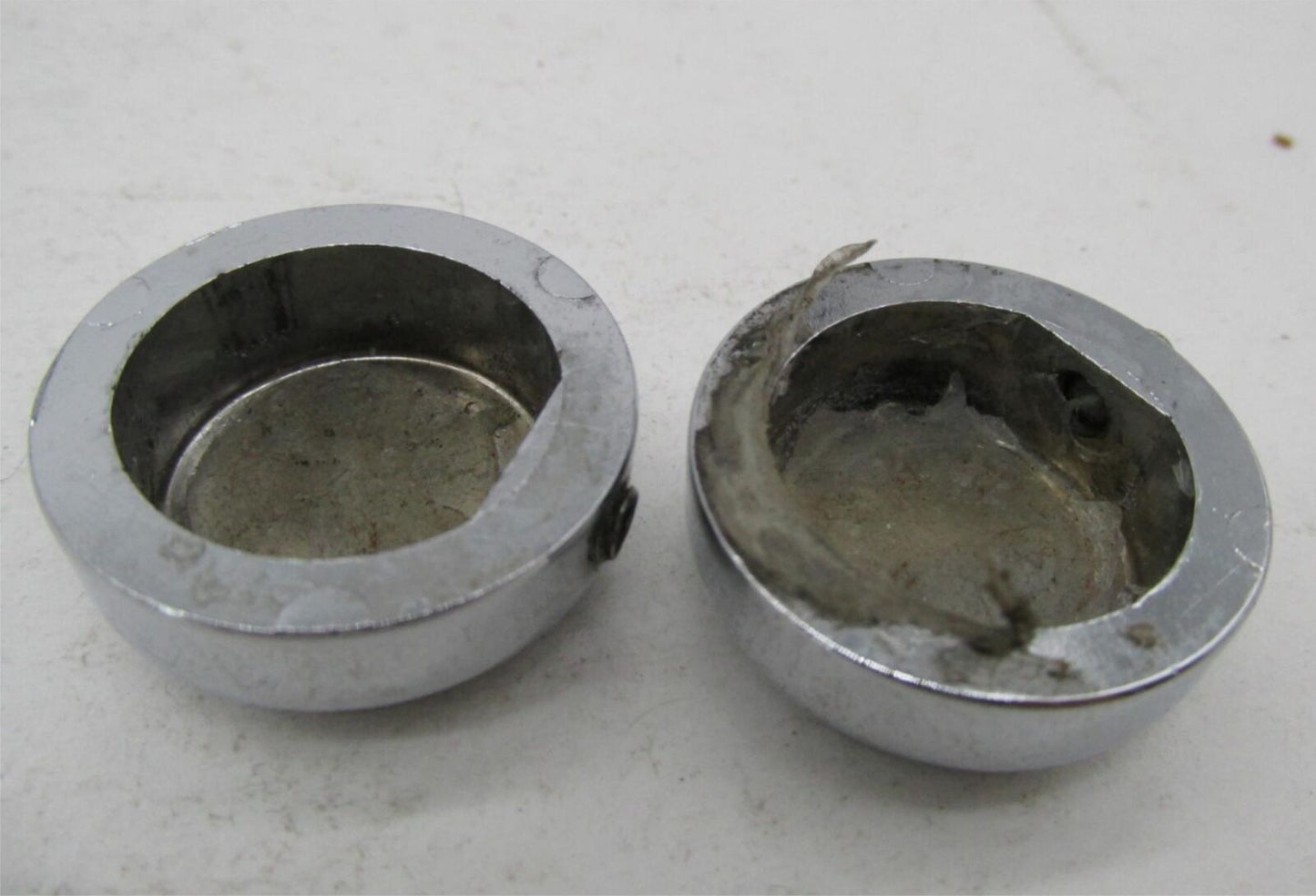 Lot of 2 Harley-Davidson Genuine Chrome 3/4" Bolt Covers  w/ Bar Shield Logo