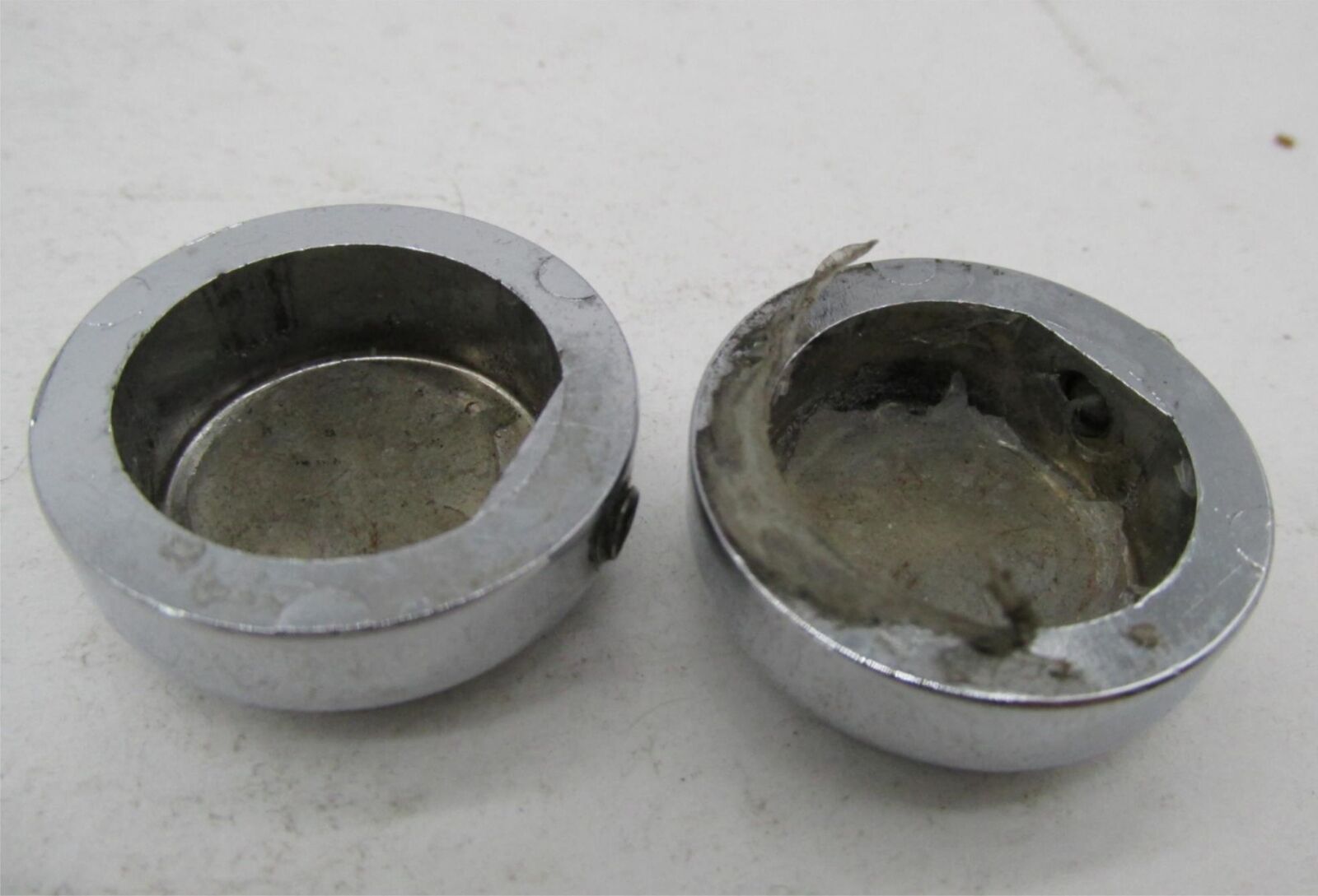 Lot of 2 Harley-Davidson Genuine Chrome 3/4" Bolt Covers  w/ Bar Shield Logo