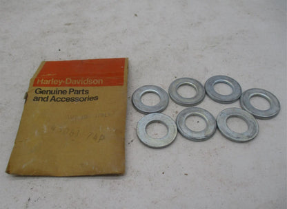 Lot of 7 Harley-Davidson Genuine NOS Aermacchi Front Axle Washers 43061-74P