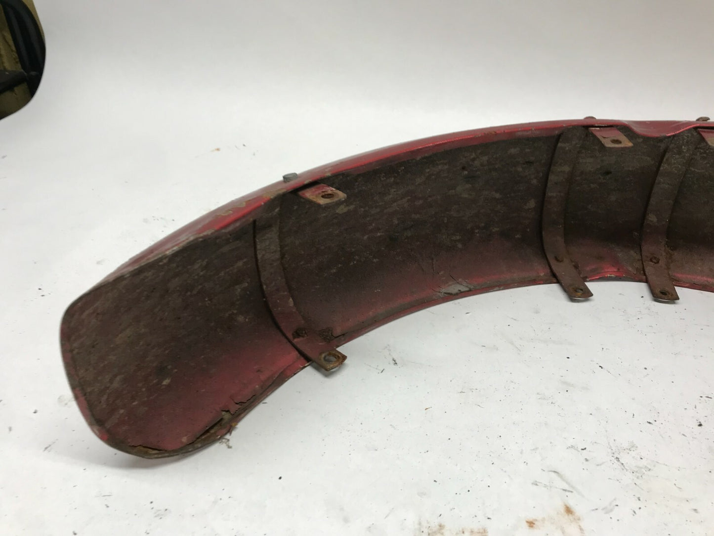 Vintage Harley Davidson Ironhead Front 5"  Fender Red no Dents Metal X