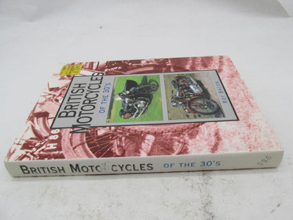 British Motorcycle of the 30's Hardcover Book by Roy Bacon