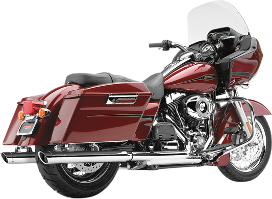 Cobra 3 Slip-On Mufflers with Tips for V-Twin Chrome 6020