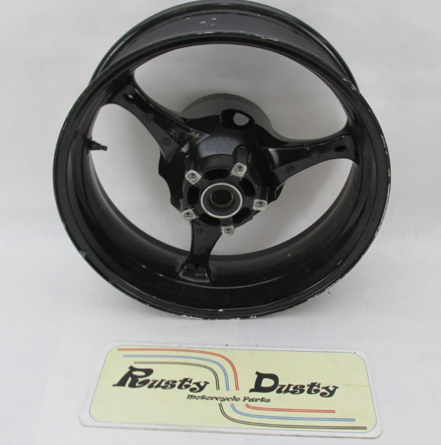 Enkei Motorcycle 3 Spoke Tri Spoke 17 X 5.5" Black Rear Wheel Rim