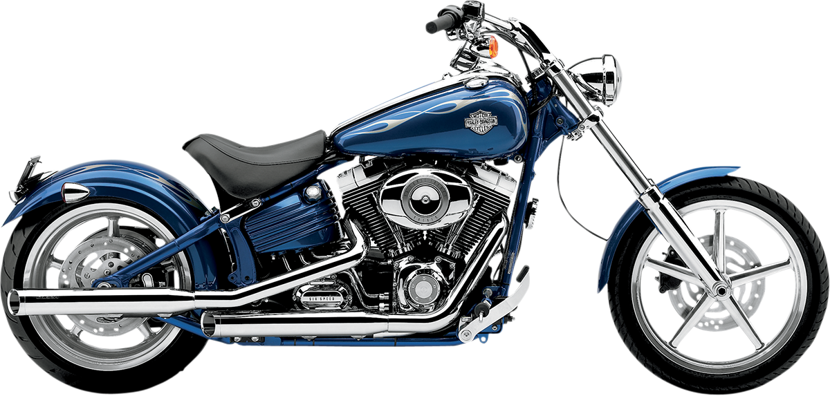 Cobra 3 Slip-On Mufflers with Tips for V-Twin Chrome 6003