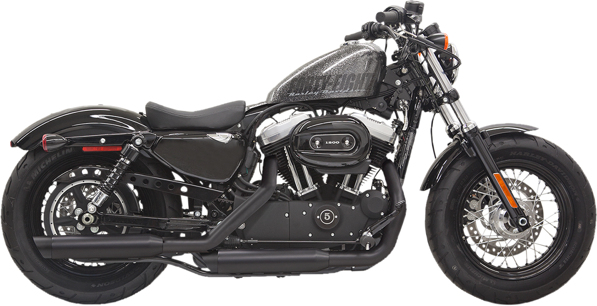 Bassani 3in. Firepower Slip-Ons Black Billet Slash-Cut End Cap - Black 1X27SBB