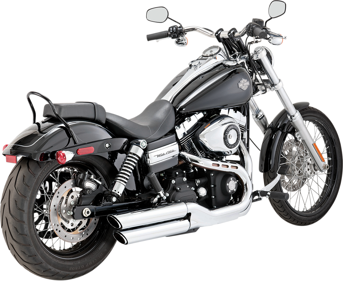 Vance & Hines Twin Slash 3in. Slip-Ons Chrome 16845